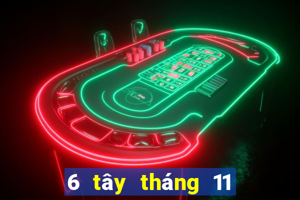 6 tây tháng 11 xổ số miền nam