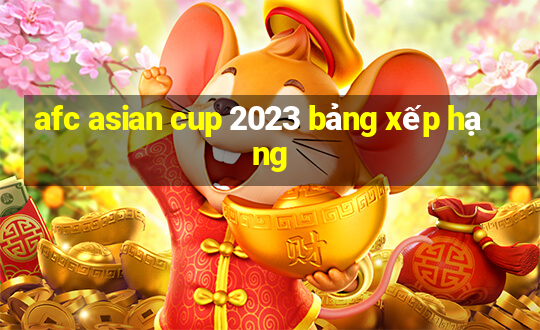 afc asian cup 2023 bảng xếp hạng