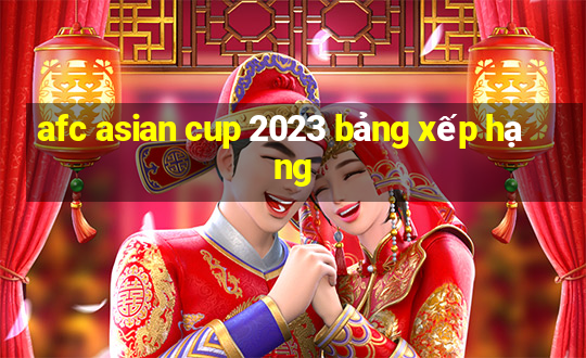 afc asian cup 2023 bảng xếp hạng