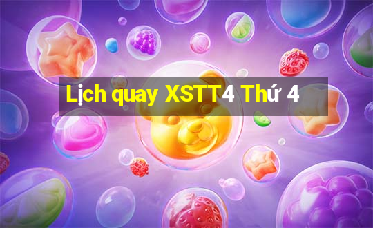 Lịch quay XSTT4 Thứ 4