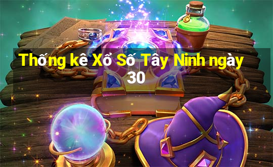 Thống kê Xổ Số Tây Ninh ngày 30