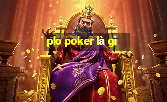 plo poker là gì