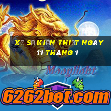 xổ số kiến thiết ngày 11 tháng 1