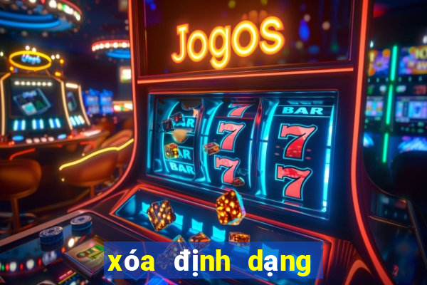 xóa định dạng trong word