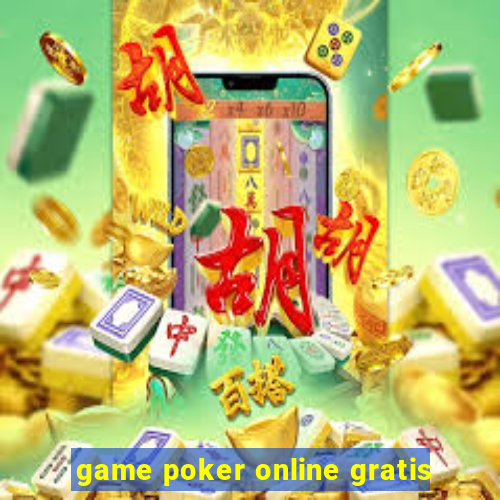 game poker online gratis