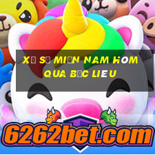 xổ số miền nam hôm qua bạc liêu