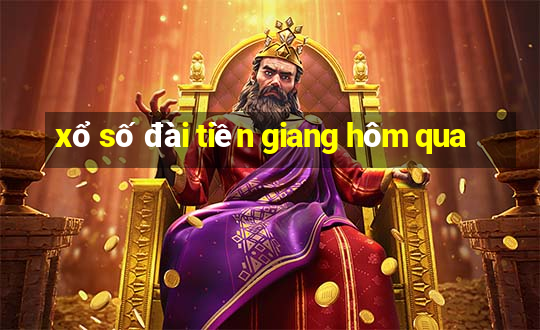 xổ số đài tiền giang hôm qua