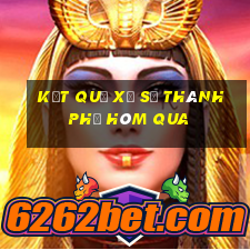 kết quả xổ số thành phố hôm qua