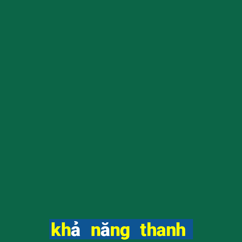 khả năng thanh toán lãi vay