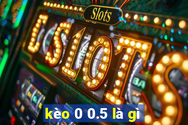 kèo 0 0.5 là gì