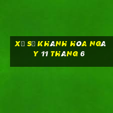 xổ số khánh hòa ngày 11 tháng 6