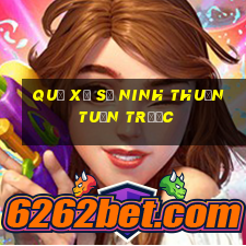 quả xổ số ninh thuận tuần trước