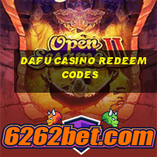 dafu casino redeem codes