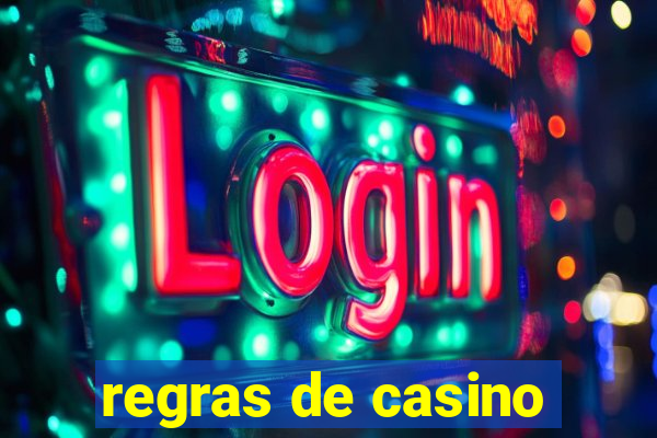 regras de casino