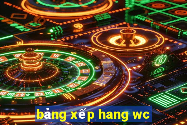 bảng xếp hang wc