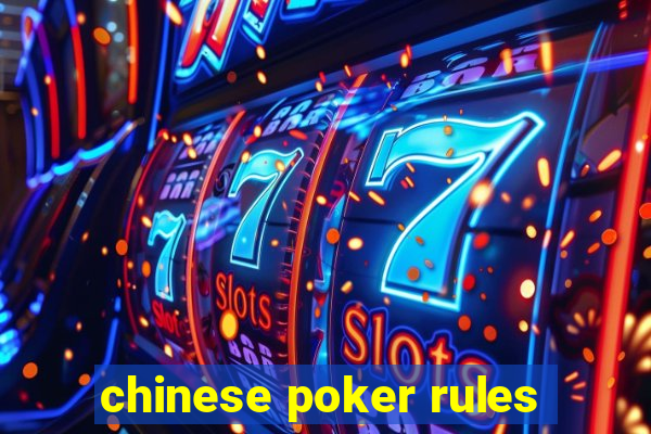 chinese poker rules