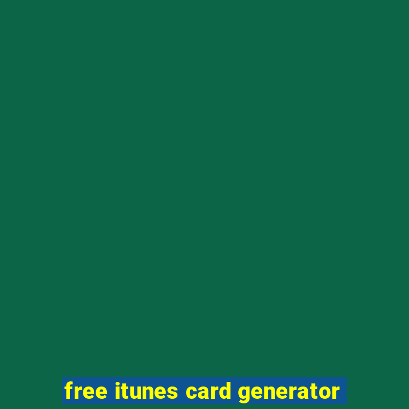 free itunes card generator