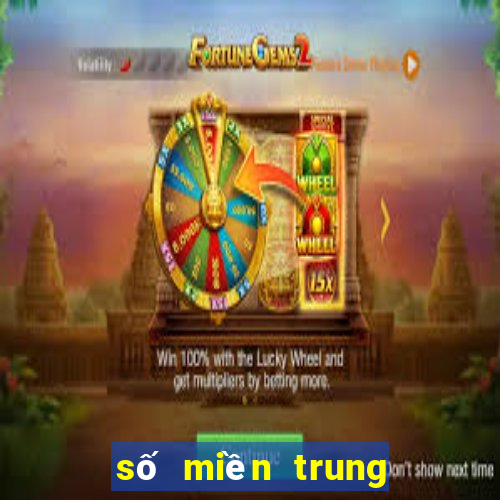 số miền trung thứ hai hàng tuần