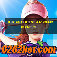 kết quả xổ số an giang thứ tư