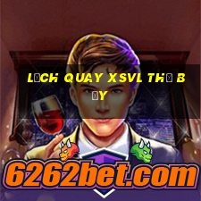 Lịch quay XSVL thứ bảy