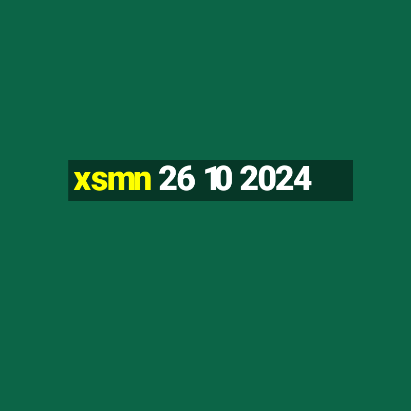 xsmn 26 10 2024