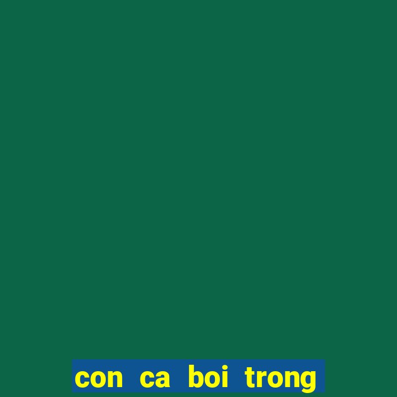 con ca boi trong be nuoc