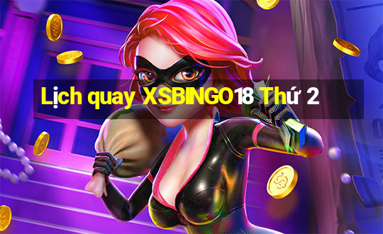 Lịch quay XSBINGO18 Thứ 2