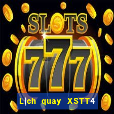 Lịch quay XSTT4 ngày thứ sáu