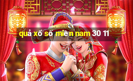 quả xổ số miền nam 30 11