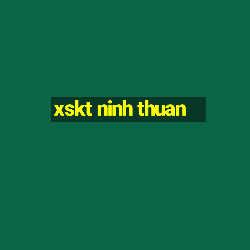 xskt ninh thuan