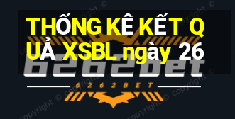 THỐNG KÊ KẾT QUẢ XSBL ngày 26