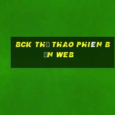 bck Thể thao Phiên bản web