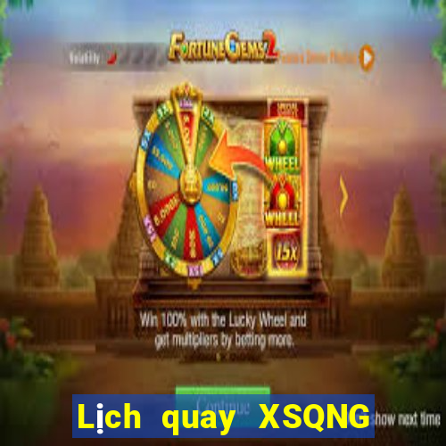 Lịch quay XSQNG ngày 8