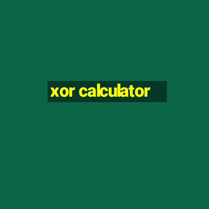 xor calculator