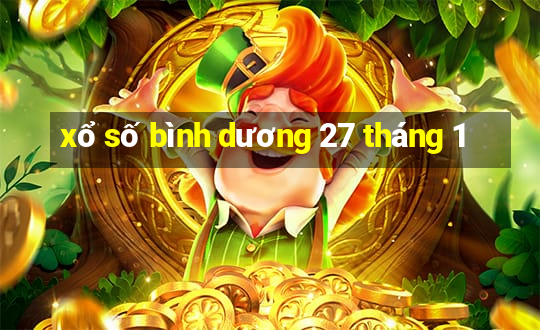 xổ số bình dương 27 tháng 1