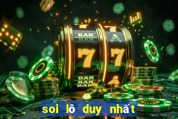 soi lô duy nhất một số