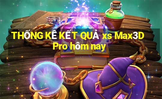 THỐNG KÊ KẾT QUẢ xs Max3D Pro hôm nay