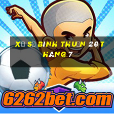 xổ số bình thuận 20 tháng 7