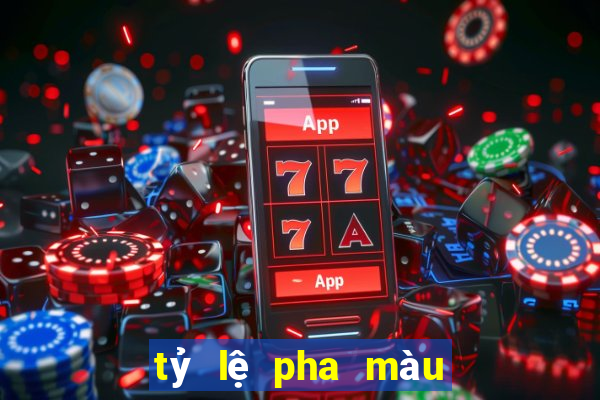 tỷ lệ pha màu nhuộm tóc