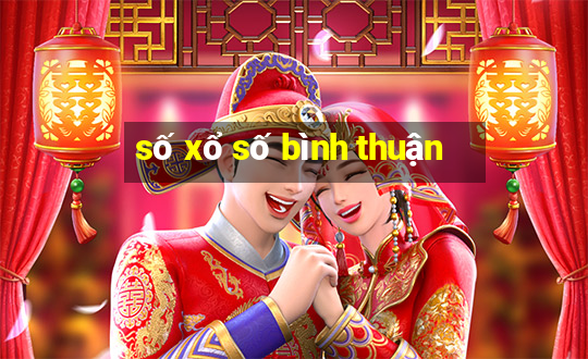 số xổ số bình thuận