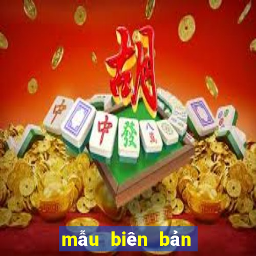 mẫu biên bản cấn trừ công nợ