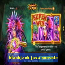 blackjack java console