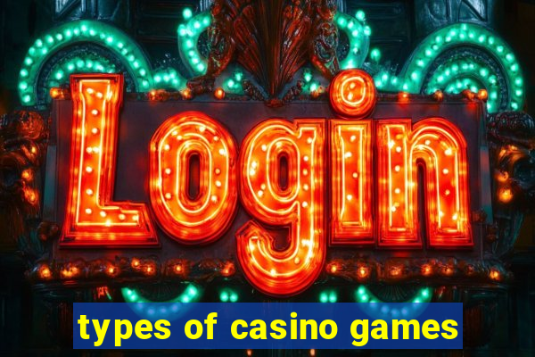 types of casino games