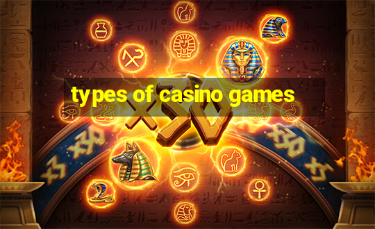 types of casino games