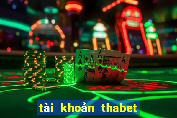 tài khoản thabet bị khóa