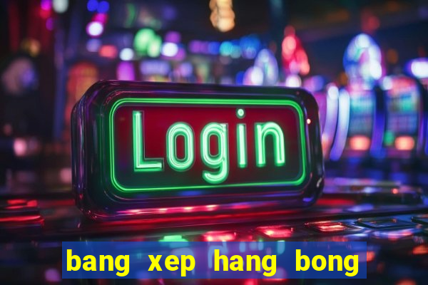 bang xep hang bong da vietnam