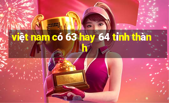 việt nam có 63 hay 64 tỉnh thành