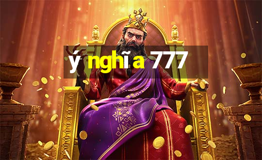 ý nghĩa 777