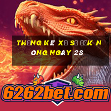 Thống kê Xổ Số Đắk Nông ngày 28