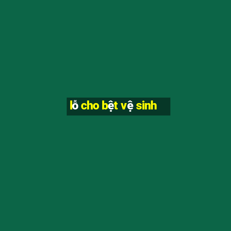 lỗ cho bệt vệ sinh